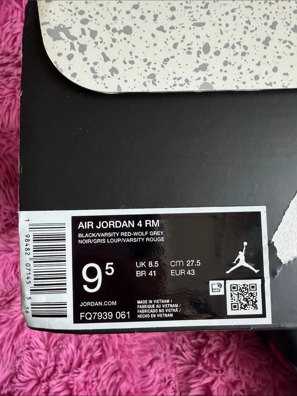 Men's Air Jordan 4 RM size 9.5